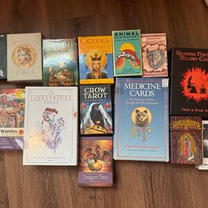 Assorted Tarot and Oracle Card Decks